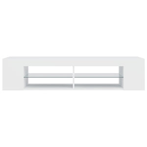 TV-Schrank Weiß mit LED 135cm