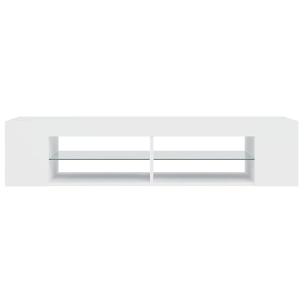 TV-Schrank Weiß mit LED 135cm