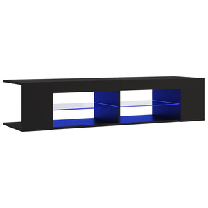 TV-Schrank Schwarz mit LED 135cm