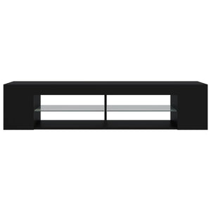 TV-Schrank Schwarz mit LED 135cm
