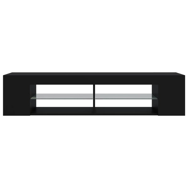 TV-Schrank Schwarz mit LED 135cm