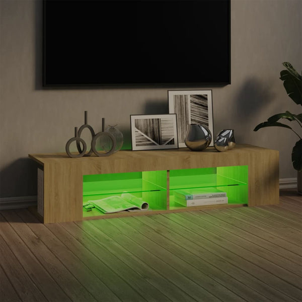 TV-Schrank Sonoma-Eiche mit LED 135cm