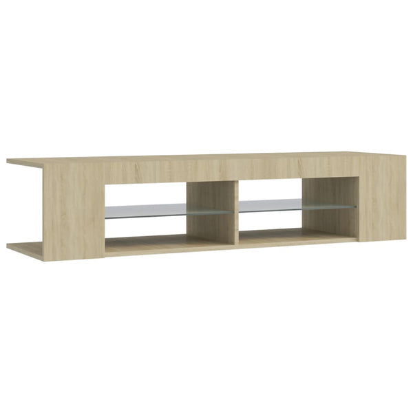 TV-Schrank Sonoma-Eiche mit LED 135cm
