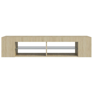 TV-Schrank Sonoma-Eiche mit LED 135cm