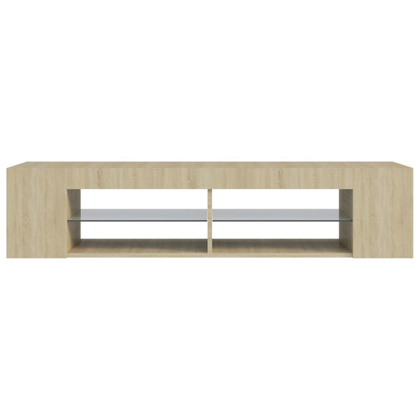 TV-Schrank Sonoma-Eiche mit LED 135cm