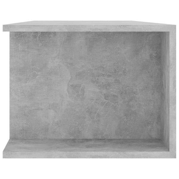 TV-Schrank mit LED Betongrau 135 cm