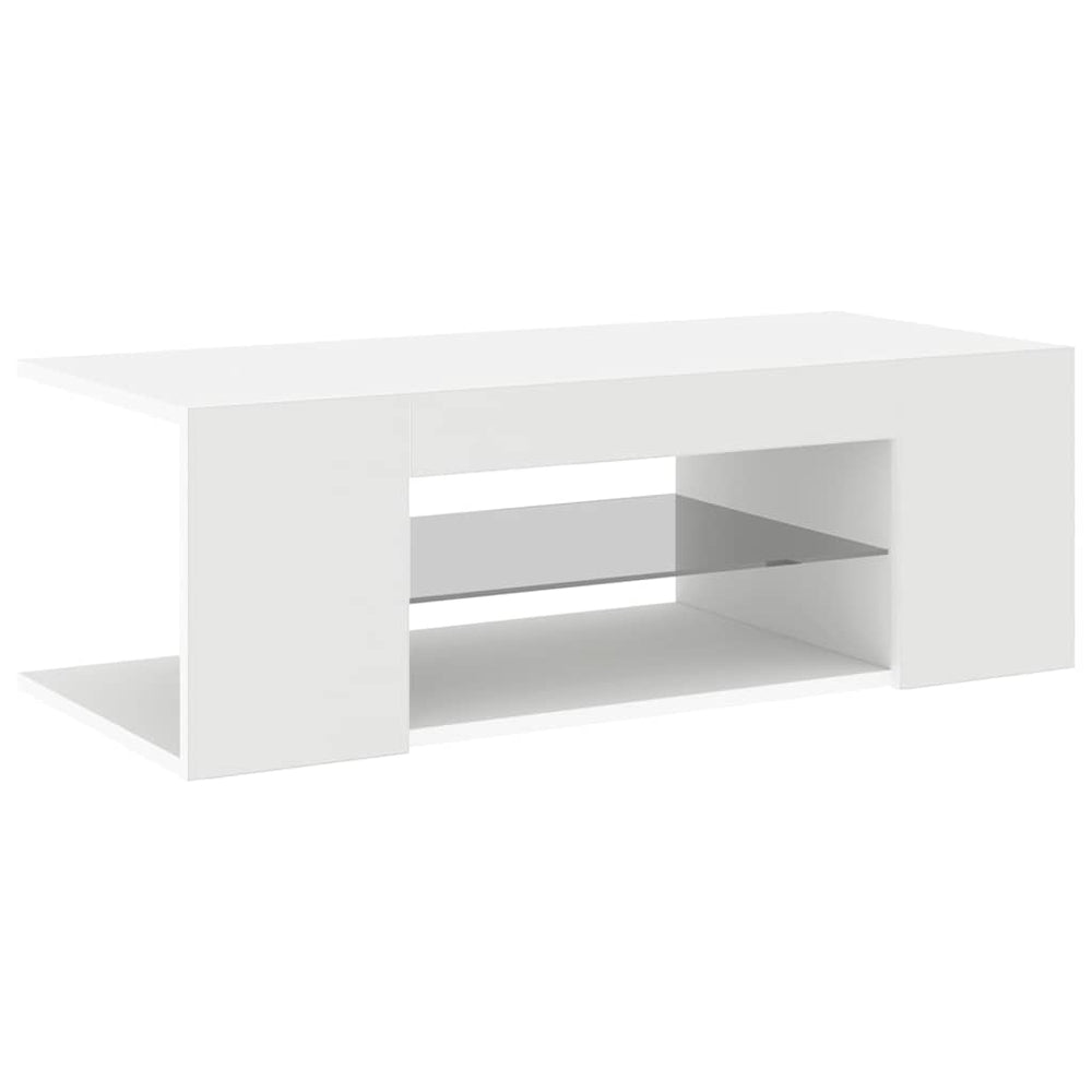TV-Schrank Weiß mit LED 90cm