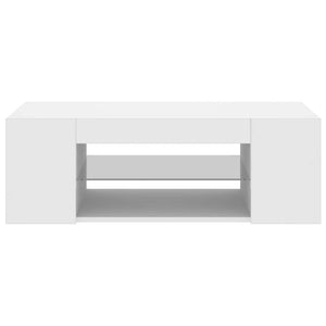 TV-Schrank Weiß mit LED 90cm