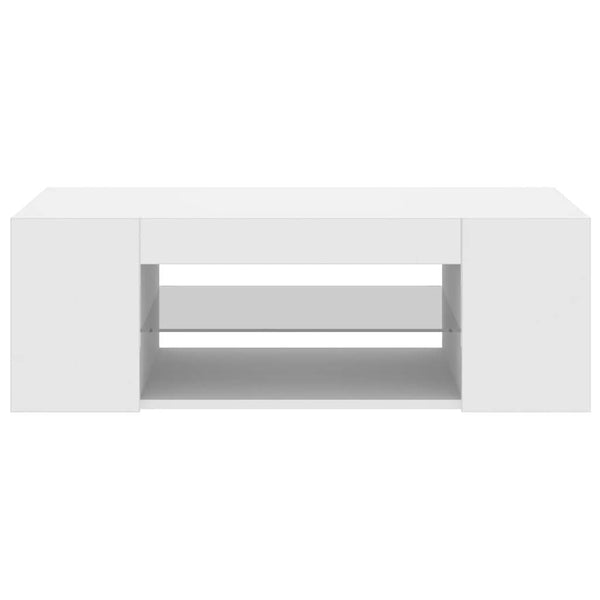 TV-Schrank Weiß mit LED 90cm