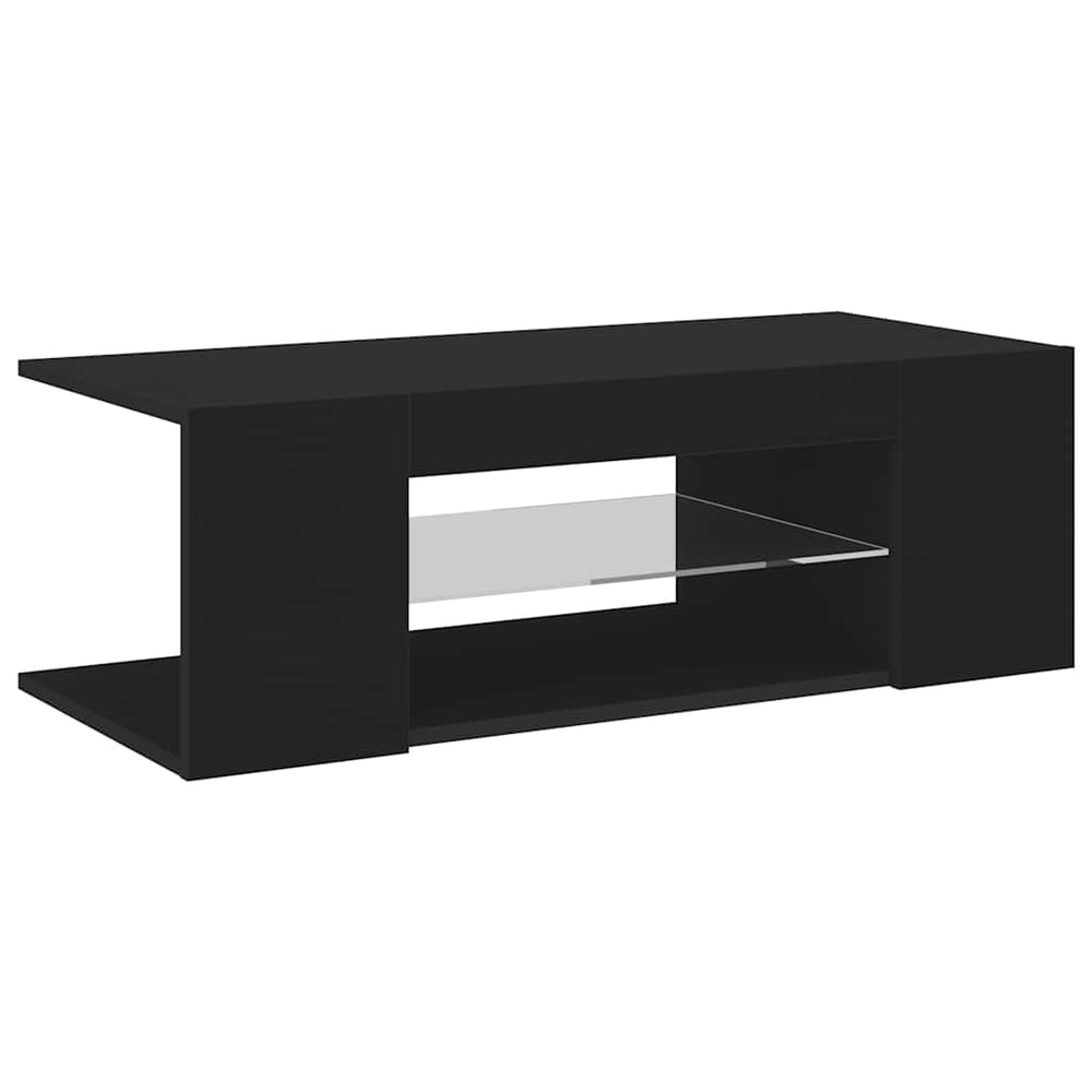 TV-Schrank Schwarz mit LED 90cm