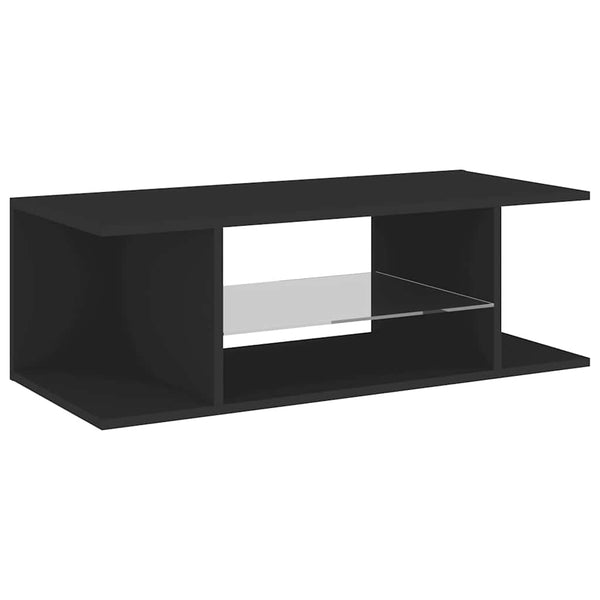 TV-Schrank Schwarz mit LED 90cm