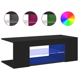 TV-Schrank Schwarz mit LED 90cm