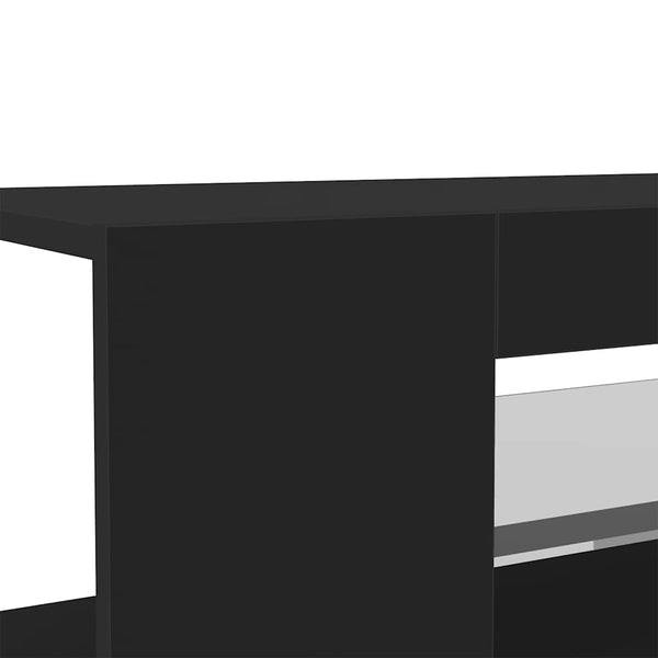 TV-Schrank Schwarz mit LED 90cm
