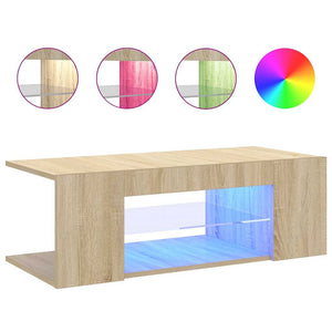 TV-Schrank Sonoma Eiche mit LED 90cm