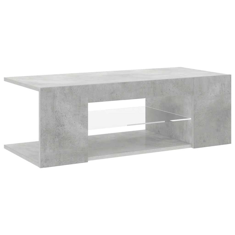 TV-Schrank Betongrau mit LED 90cm