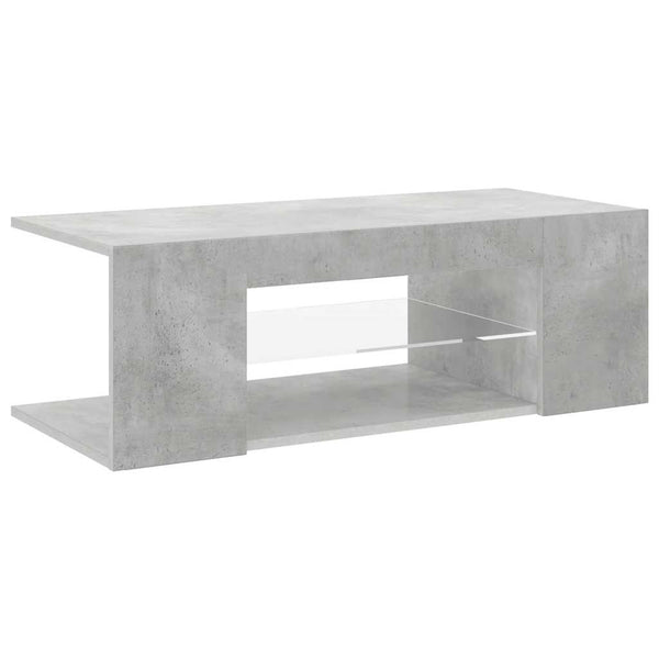 TV-Schrank Betongrau mit LED 90cm
