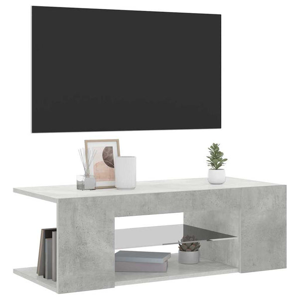 TV-Schrank Betongrau mit LED 90cm