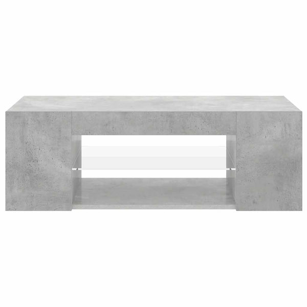 TV-Schrank Betongrau mit LED 90cm