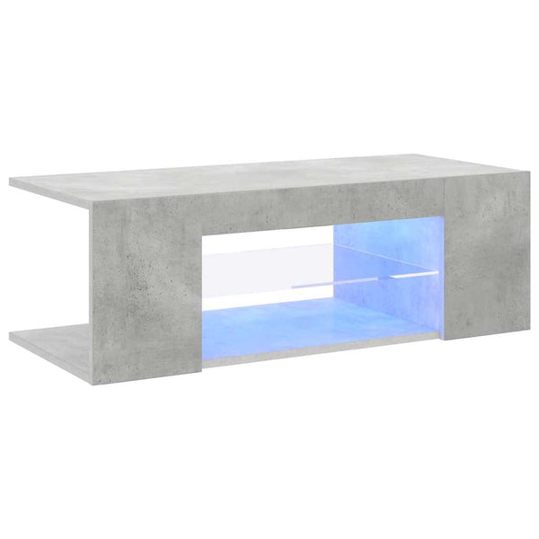 TV-Schrank Betongrau mit LED 90cm