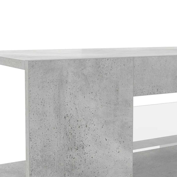 TV-Schrank Betongrau mit LED 90cm
