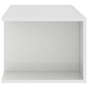TV-Schrank Weiß Hochglanz mit LED 90cm