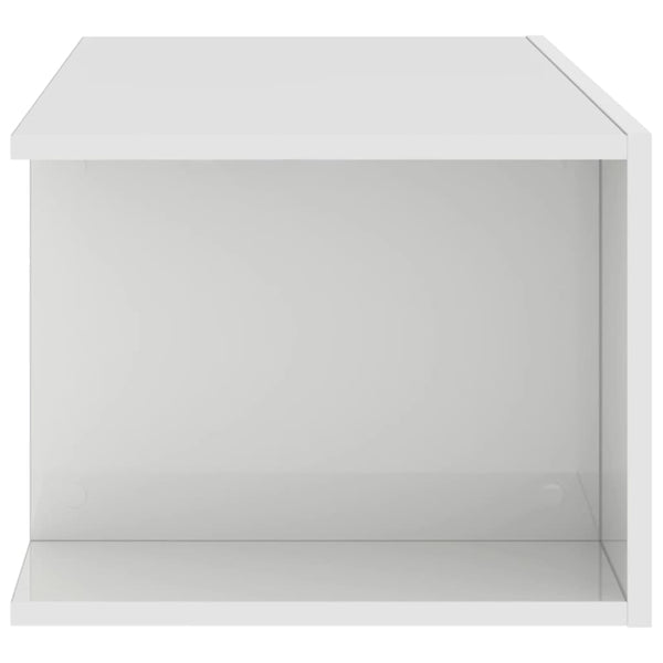 TV-Schrank Weiß Hochglanz mit LED 90cm