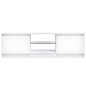 TV-Schrank Weiß mit LED 120 cm