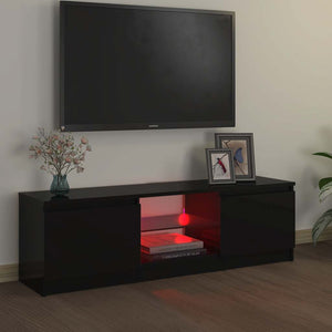 TV-Schrank Schwarz mit LED 120cm