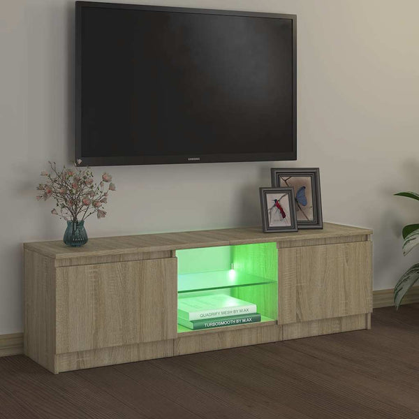 TV-Schrank Sonoma Eiche mit LED 120cm