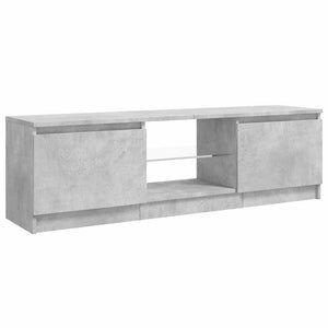 TV-Schrank mit LED Betongrau 120 cm
