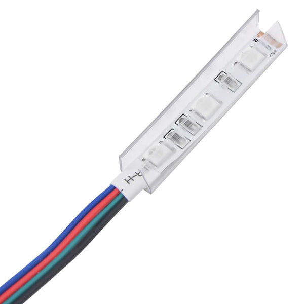 TV-Schrank Weiß mit LED 140 cm