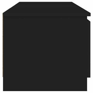 TV-Schrank Schwarz mit LED 140 cm
