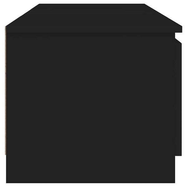 TV-Schrank Schwarz mit LED 140 cm