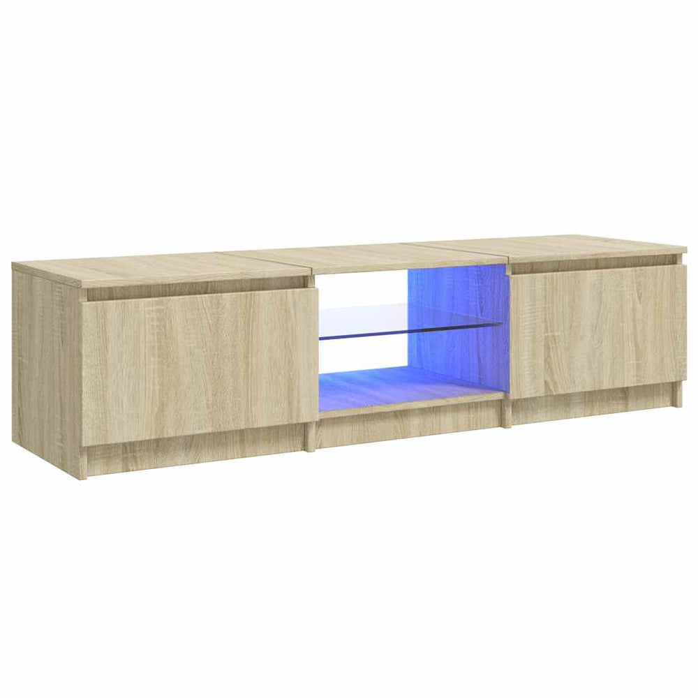 TV-Schrank Sonoma Eiche mit LED 140 cm