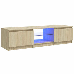 TV-Schrank Sonoma Eiche mit LED 140 cm