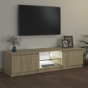 TV-Schrank Sonoma Eiche mit LED 140 cm