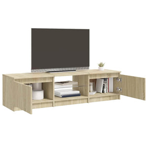 TV-Schrank Sonoma Eiche mit LED 140 cm