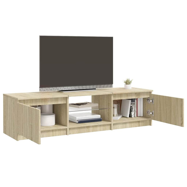 TV-Schrank Sonoma Eiche mit LED 140 cm
