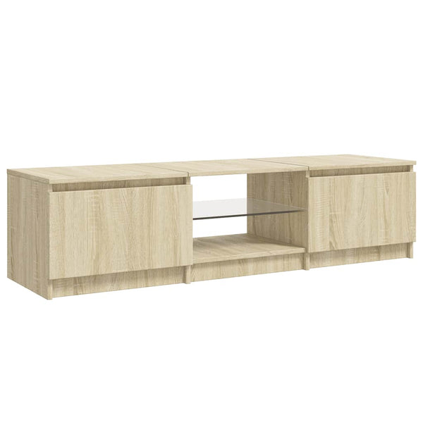 TV-Schrank Sonoma Eiche mit LED 140 cm