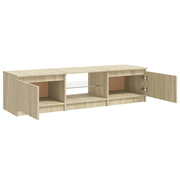 TV-Schrank Sonoma Eiche mit LED 140 cm