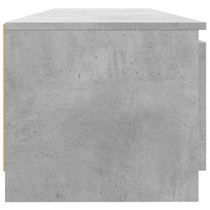 TV-Schrank mit LED Betongrau 140 cm