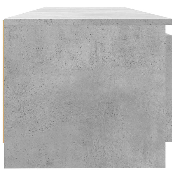 TV-Schrank mit LED Betongrau 140 cm
