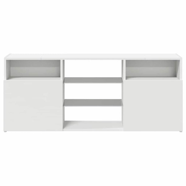 TV-Schrank Weiß mit LED 120 cm