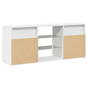 TV-Schrank Weiß mit LED 120 cm