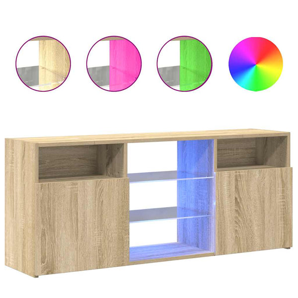 TV-Schrank Sonoma Eiche mit LED 120cm