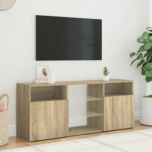 TV-Schrank Sonoma Eiche mit LED 120cm