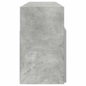 TV-Schrank mit LED Betongrau 120 cm