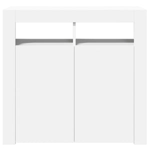 Sideboard mit LED Weiß 80x35x75 cm