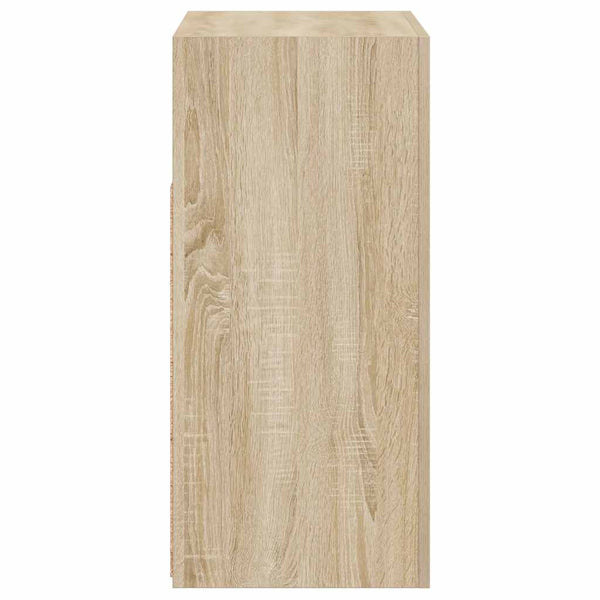 vidaXL Sideboard with LED Lights Sonoma Oak 80x35x75 cm