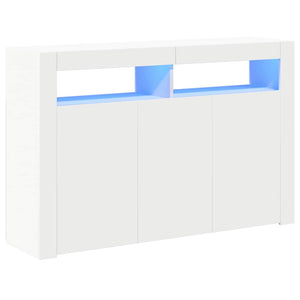 Sideboard mit LED Weiß 115,5 cm